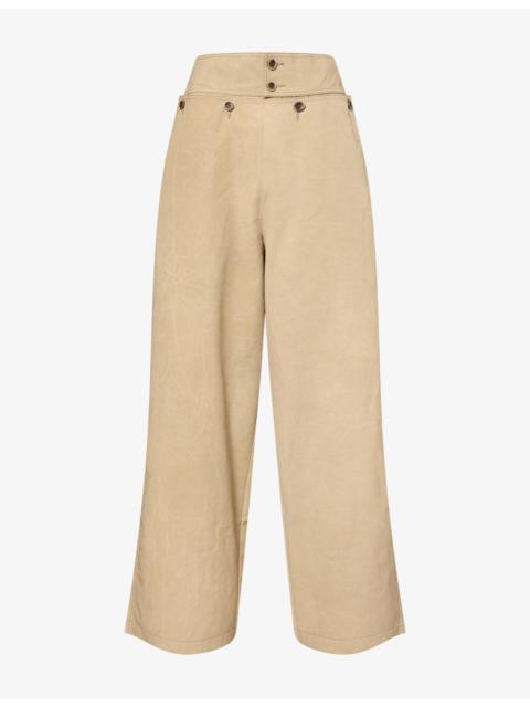 UMA WANG Paulo Wide-Leg Woven Trousers