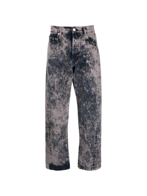 Étude Overdyed mid-rise straight-leg jeans