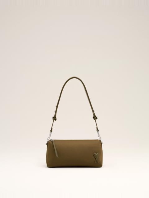 AMI Paris BROWN NYLON MARCEL BAG