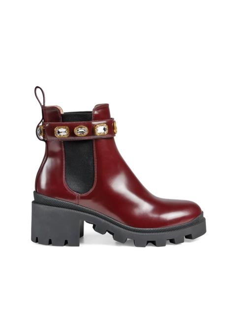 GUCCI crystal-embellished ankle boots