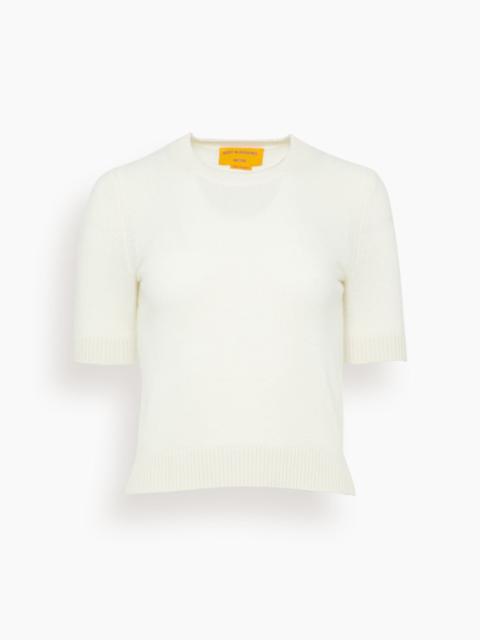 Sweater Tee in Cream