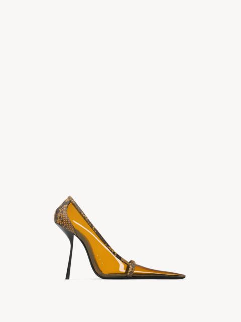 SAINT LAURENT BRIGITTE PUMPS IN TPU AND PYTHON