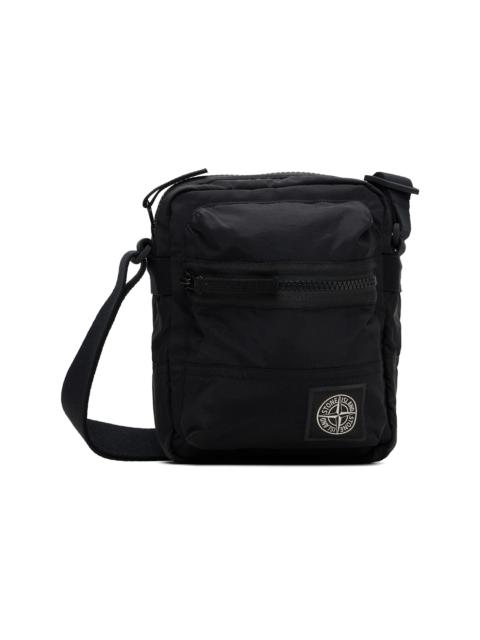 Stone Island Black 9200015 Coated Nylon Metal ECONYL Bag