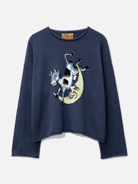BRAIN DEAD DIDDLE CROPPED SWEATER