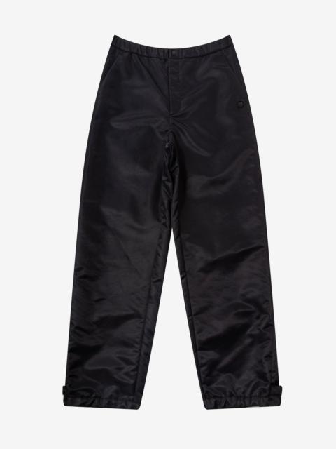 Black Nylon Cargo Trousers