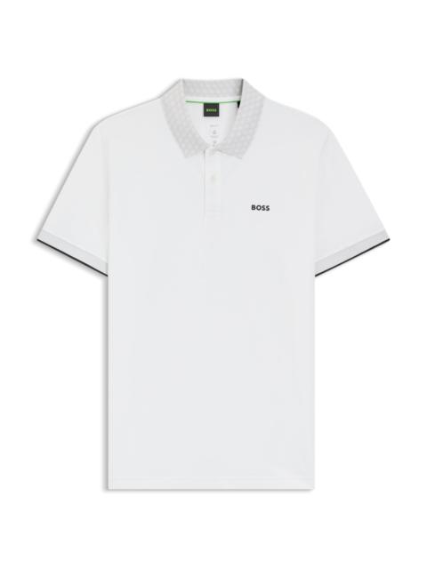 BOSS PADDY POLO SHIRT IN STRETCH-COTTON PIQUÉ