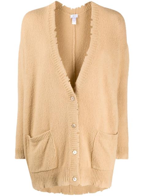 Avant Toi distressed finish oversized cardigan