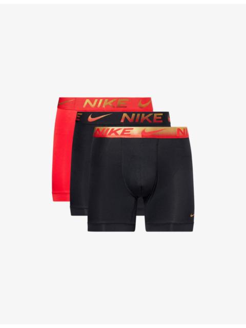 Nike Essential Micro Pack of Three Jersey Boxer Briefs