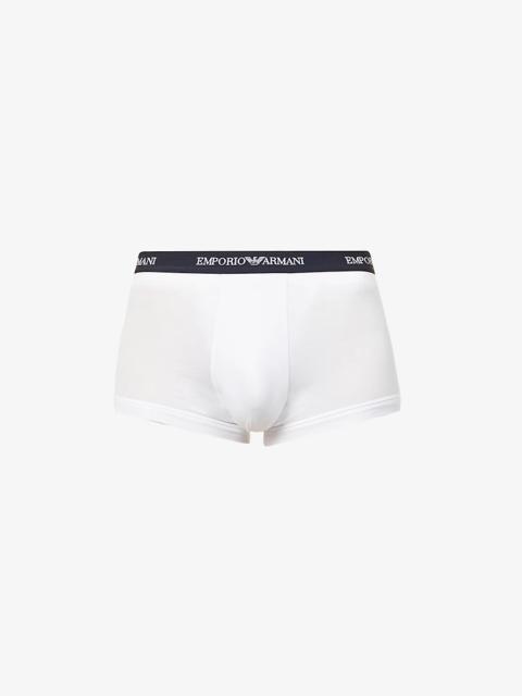 Pack of three logo-embellished stretch-cotton boxers