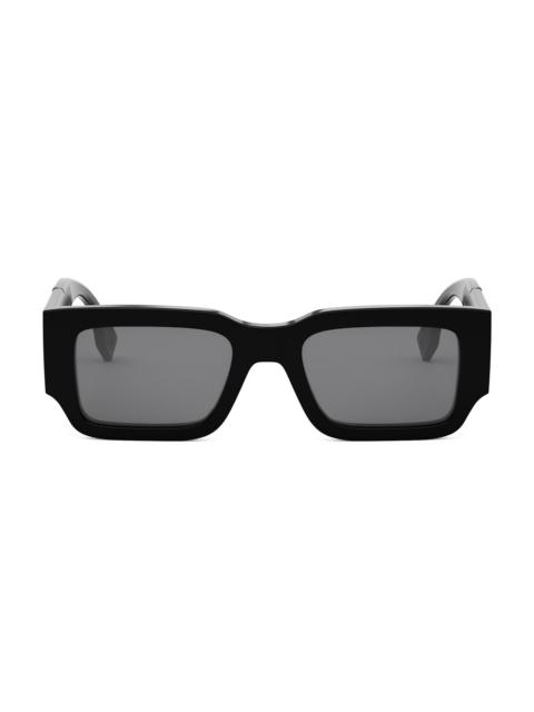 FENDI Men's 51MM Rectangular Sunglasses - Black Grey