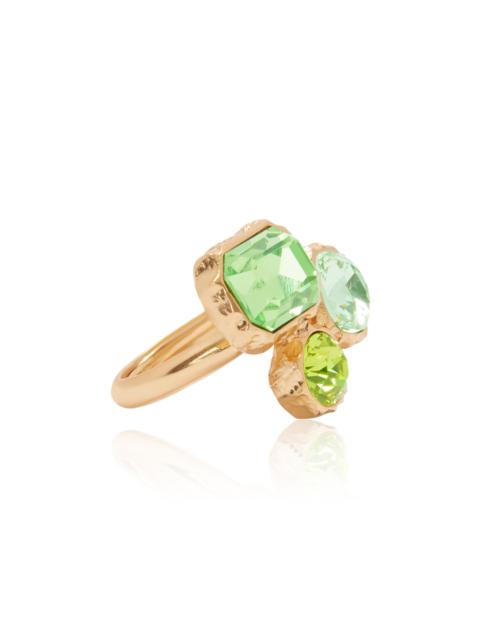 Classic Crystal Ring green