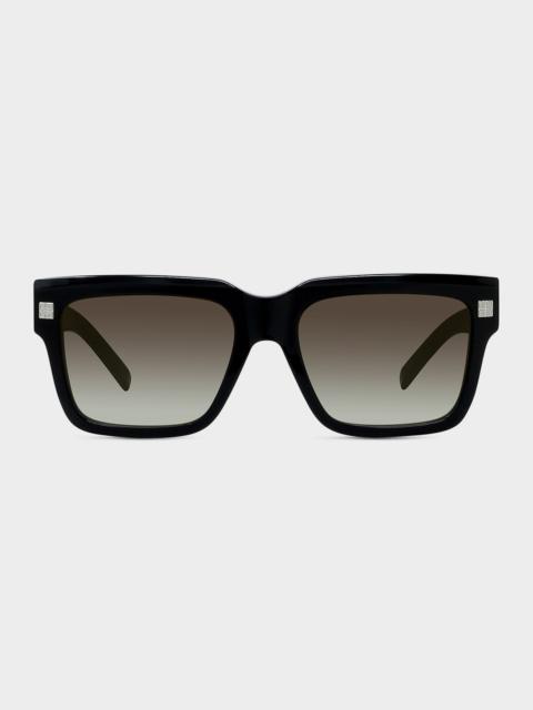 FENDI Signature Square Metal Sunglasses