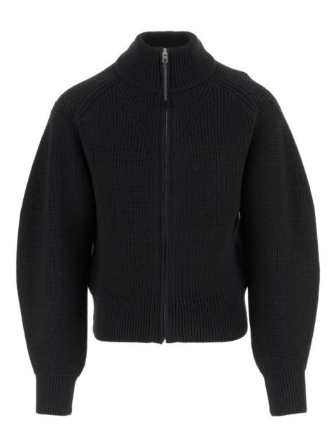 JACQUEMUS zip-front merino-wool cardigan