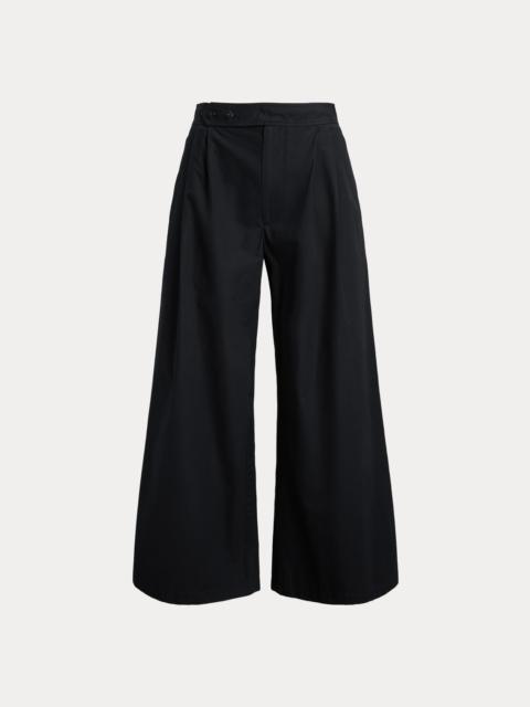 Polo Ralph Lauren Cotton Relaxed Wide-Leg Crop Pant