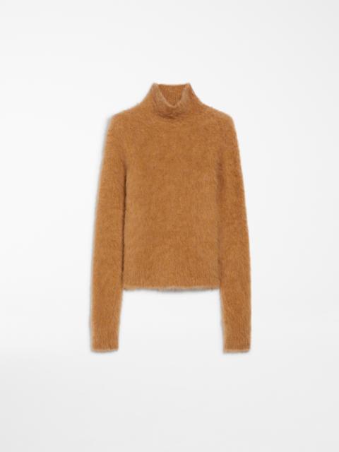 Sportmax ELGAR Seamless alpaca-blend mock polo-neck sweater