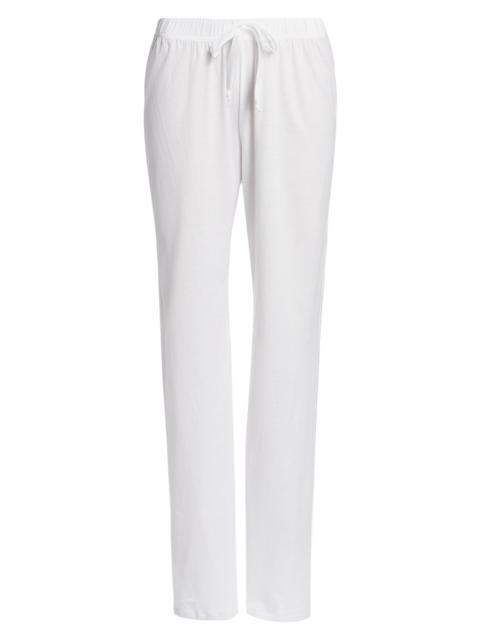 HANRO Women's Cotton Deluxe Lounge Pants - White