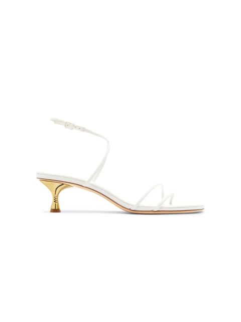 Studio Amelia Helix Leather Sandal white