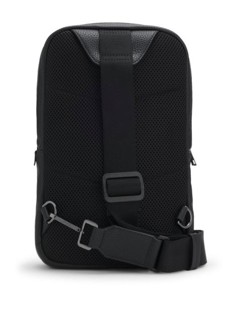 HUGO STACKED-LOGO BACKPACK WITH MONO STRAP