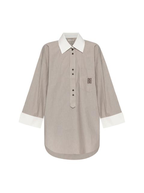 Maye striped organic-cotton shirt