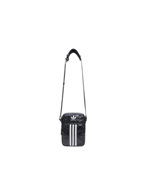 Men's Balenciaga / Adidas Small Crossbody Messenger Bag in Black