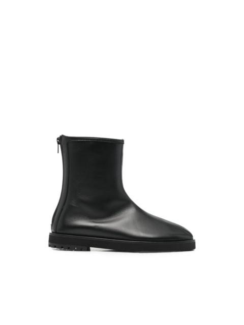 DEAR FRANCES Joss rear-zip ankle boots