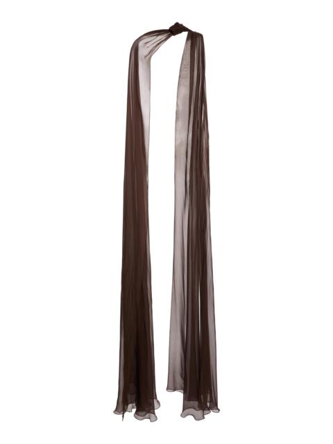 ZUHAIR MURAD Chiffon Cape brown