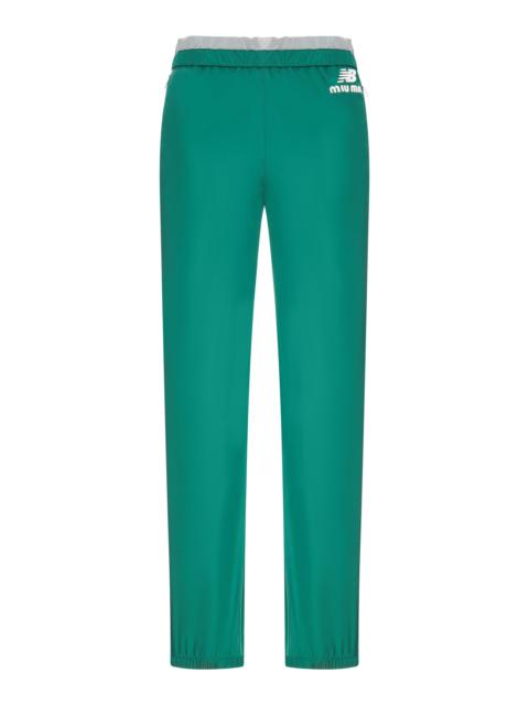 Miu Miu NEW BALANCE X MIU MIU TECHNICAL POPLIN TROUSERS FEATURING COCO GAUFF