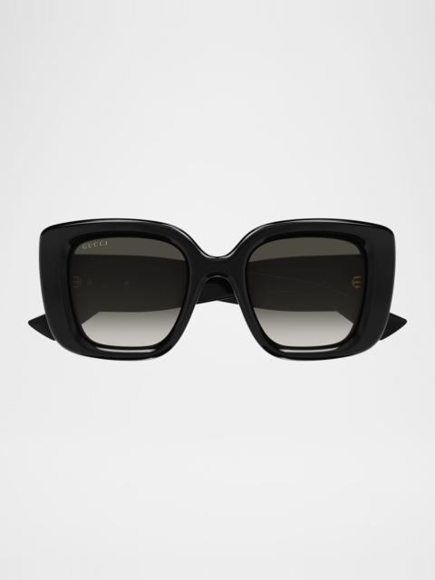 GUCCI GG Bag 50mm Acetate Butterfly Sunglasses