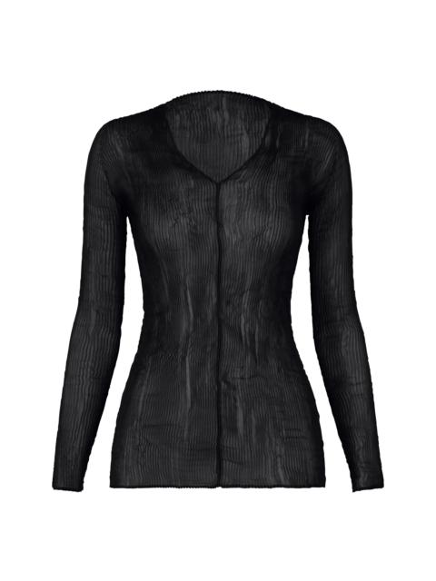 ISSEY MIYAKE CHIFFON TWIST BK/WT-66