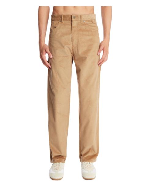 DARKPARK Beige Ribbed Carpenter Pants