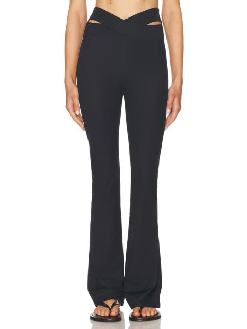 Nike Zenvy Cutout Gentle Support High Waisted Rib Flare Legging
