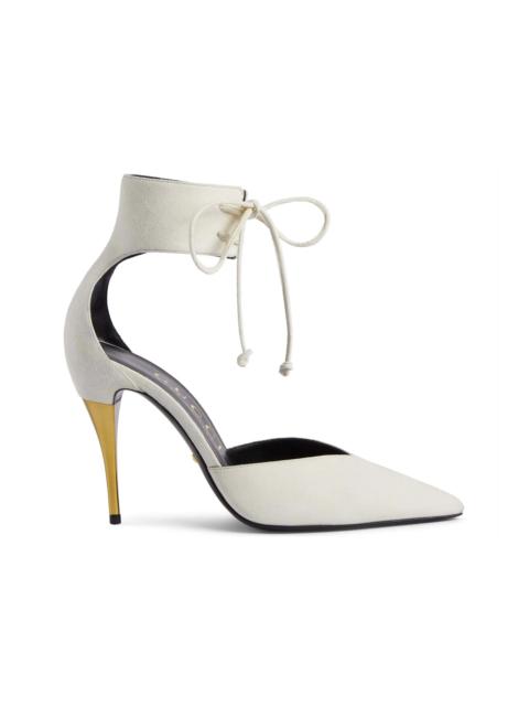 GUCCI Gucci High Heel Pump with Ankle Cuff White (Women's)