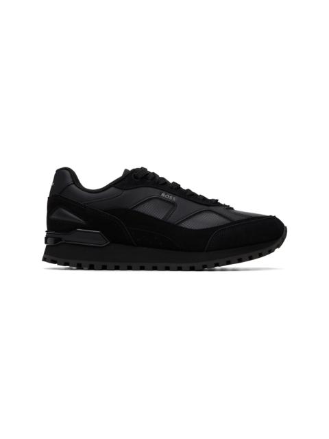 BOSS Black Printed-Logo Sneakers