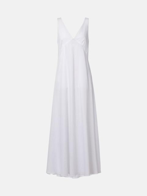 LESET Yoko cotton maxi dress