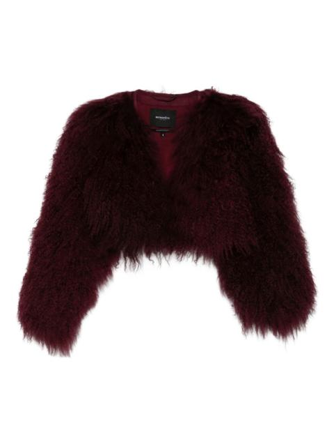 RETROFÊTE Luxe cropped fur jacket