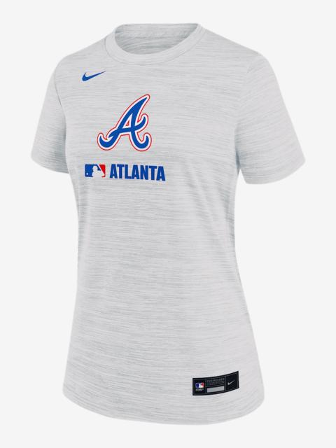Nike Atlanta Braves Authentic Collection City Connect Velocity Women's Nike Dri-FIT MLB T-Shirt