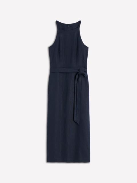 BODEN Rosa Halter Linen Midi Dress-Navy