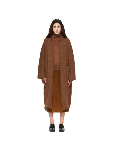LAUREN MANOOGIAN Brown Double Face Long Coat