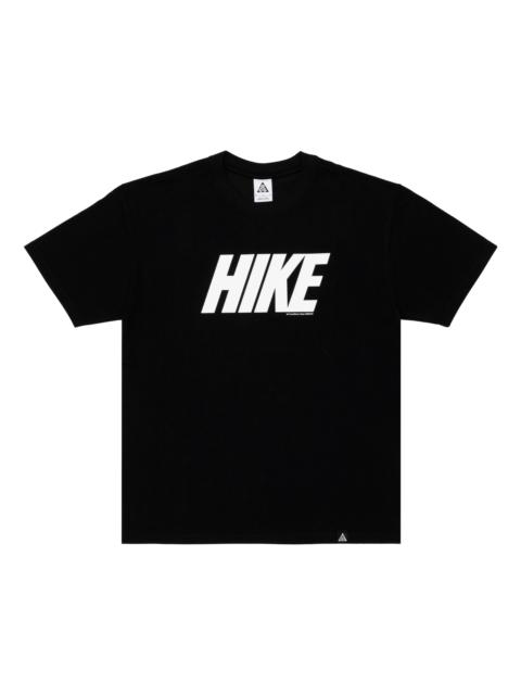 Nike Nike SS22 ACG Alphabet Pattern Round Neck Pullover Short Sleeve Black DQ4953-010