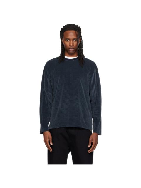 SOLID HOMME Green Striped Long Sleeve T-shirt