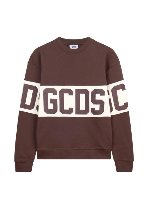 GCDS Gcds Logo-intarsia Crew-neck Sweatshirt