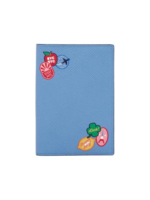 Smythson Panama stickers passport cover