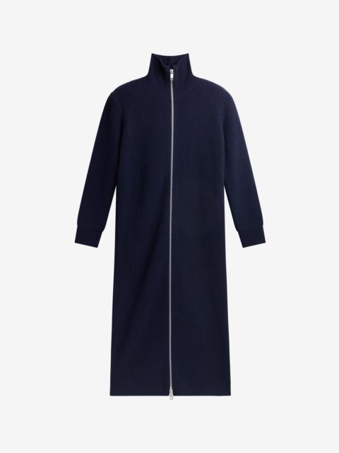 The Frankie Shop Nolia Knit Long Cardigan Dress - Navy