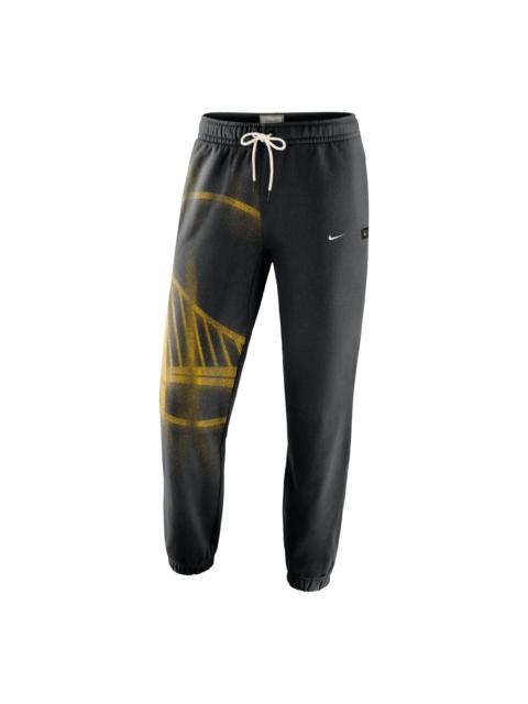 Nike Nike Golden State Warriors Standard Issue Fleece Pants 'Black White' IQ1484-010