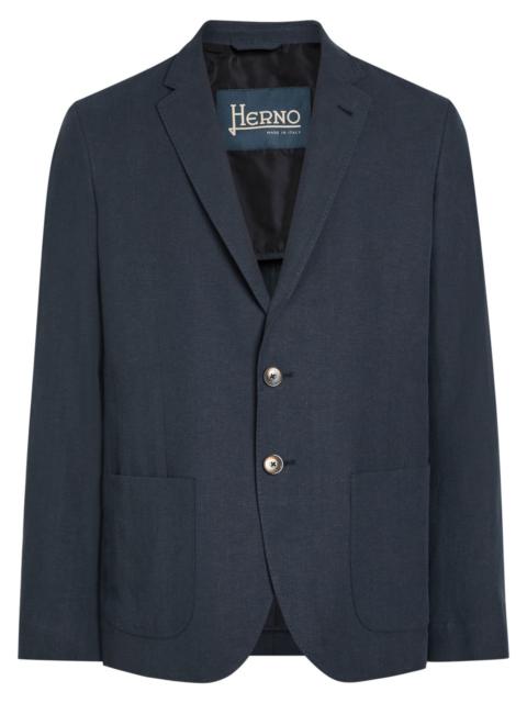 Herno Herno Linen and Cotton-blend Blazer