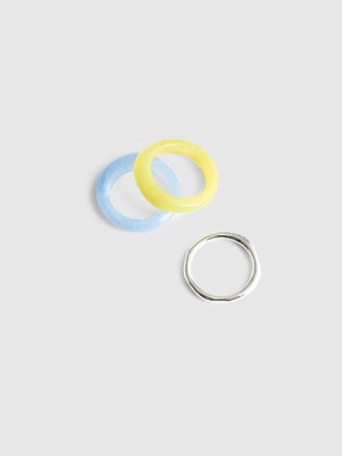 Madewell Sculptural Resin Stacking Ring Set
