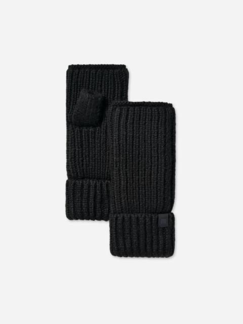 UGG ® Women's Chunky Rib Fingerless Glove in Black