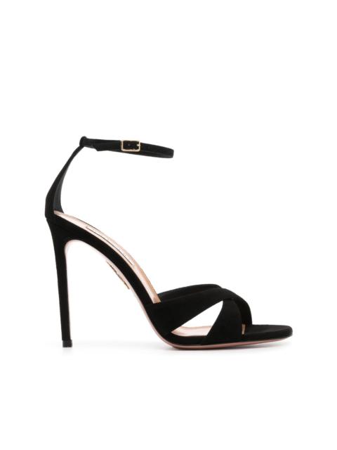 AQUAZZURA Divine 105mm suede sandals