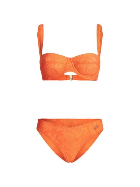 Etro paisley-print balconette bikini set