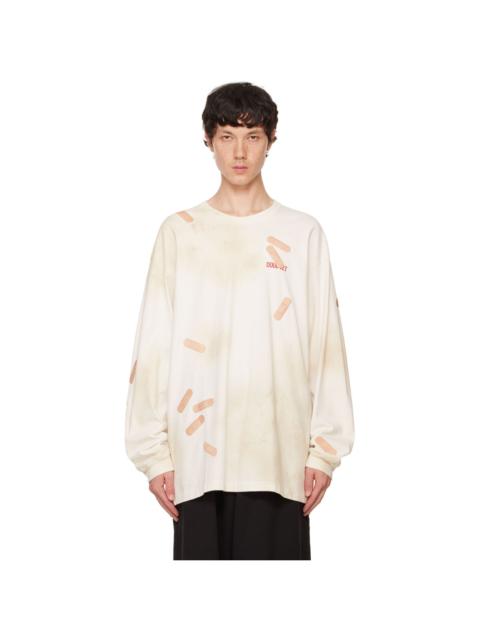 doublet White Bandage Embroidery Long-Sleeve T-Shirt